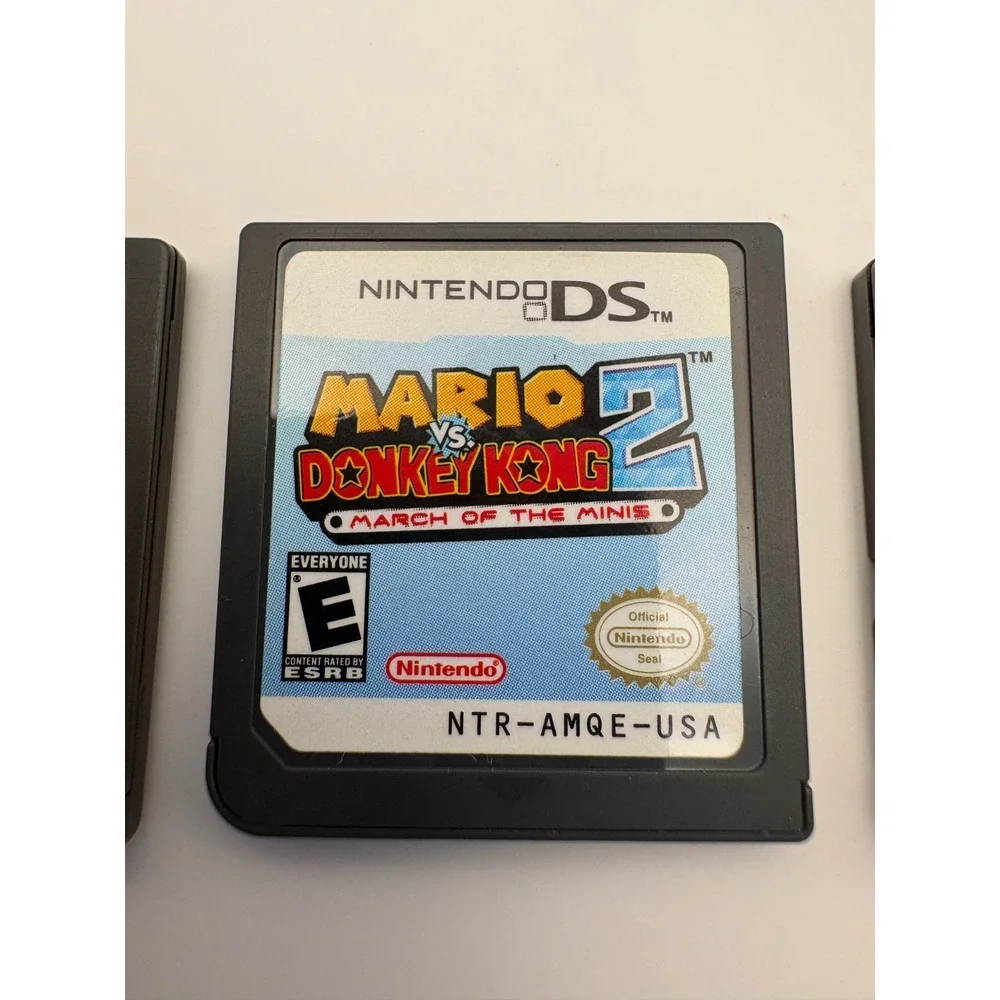 Nintendo DS Mario Bundle Party DS Mario vs Donkey Kong 1 & 2 Tested Authentic